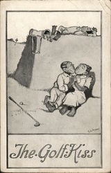The Golf Kiss Postcard