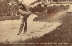 Sam Snead in Sand Trap Postcard