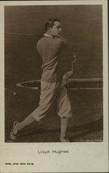 Lloyd Hughes, Swinging Golf Club Postcard