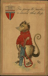 Billy Possum: I'm going to make a record this trip. Postcard