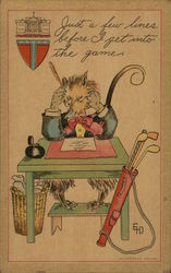 Billy Possum: Just a few lines before I get into the game. Postcard