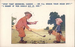 Mad Golfer Postcard Postcard Postcard