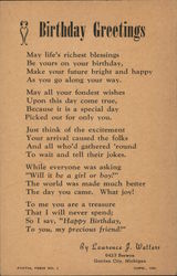 Birthday Greetings