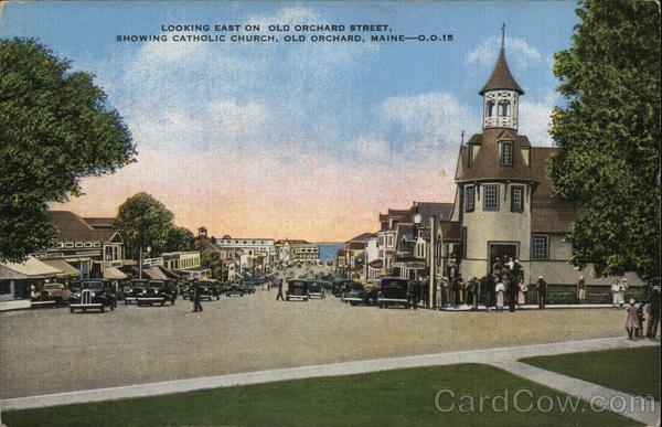 Looking East on Old Orchard Street Old Orchard Beach Maine