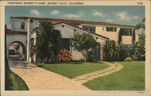 Constance Bennett's Home Beverly Hills California