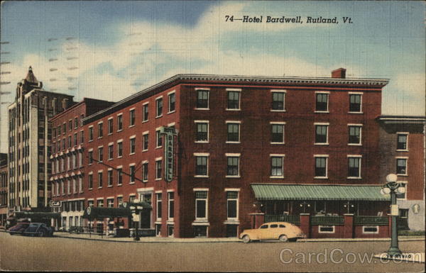 Hotel Bardwell Rutland Vermont
