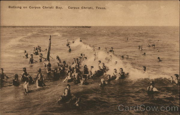 Bathing on Corpus Christi Bay Texas