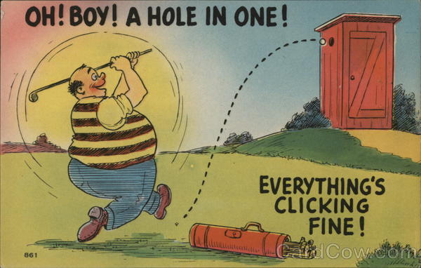 Oh! Boy! A Hole In One! Caricatures