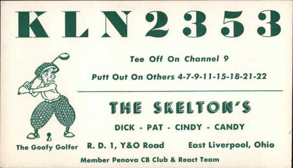 K L N 2 3 5 3 - Tee Off On Channel 9 QSL & Ham Radio