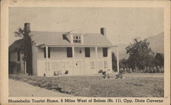 Montebella Tourist Home, 6 Miles West of Salem Virginia Postcard Postcard Postcard