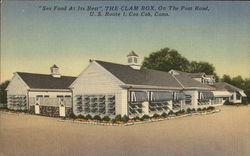 The Clam Box Cos Cob, CT Postcard Postcard Postcard