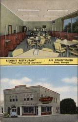 Risher's Restaurant Perry, GA Postcard Postcard Postcard
