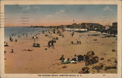 The Bathing Beach Hampton Beach, NH Postcard Postcard Postcard