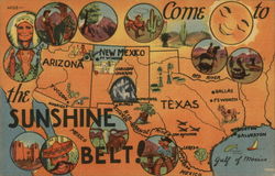 Come to the Sunshine Belt! Postcard