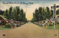 Bennett Motor Court Postcard