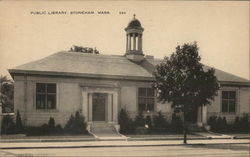 Public Library Stoneham, MA Postcard Postcard Postcard