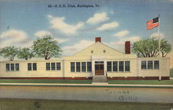 U.S.O. Club Burlington, VT Postcard Postcard Postcard