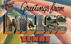 Greetings from Dallas Texas Postcard Postcard Postcard