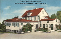 Sauter's Waldschloss Restaurant Postcard