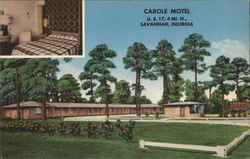 Carole Motel Savannah, GA Postcard Postcard Postcard