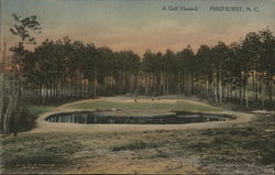 A Golf Hazard Postcard
