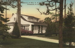 Residence of Mrs. T.T. Watkin Pinehurst, NC Postcard Postcard Postcard