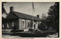 United States Post Office Southern Pines, NC Postcard Postcard Postcard