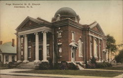 Page Memorial M. E. Church Aberdeen, NC Postcard Postcard Postcard