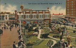 Golf Course and Boardwalk Asbury Park, NJ Postcard Postcard Postcard
