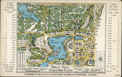 Holly Hill Country Club Diagram Davenport, FL Postcard Postcard Postcard