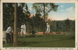 A Perfect Iron Shot on the Third Hole, Holly Hill Golf Course Davenport, FL Postcard Postcard Postcard