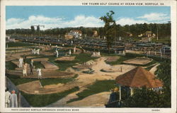 Tom Thumb Golf Course at Ocean View Norfolk, VA Postcard Postcard Postcard