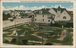 Miniature Golf Course, Showing Methodist Church Miniature Golf Course, Showing Methodist Church