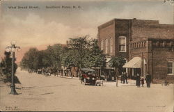 West Broad Street Southern Pines, NC Postcard Postcard Postcard