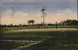 On the Golf Links, Pine Forest Inn Postcard