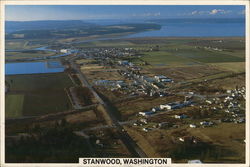 Aerial View of City Stanwood Washington
