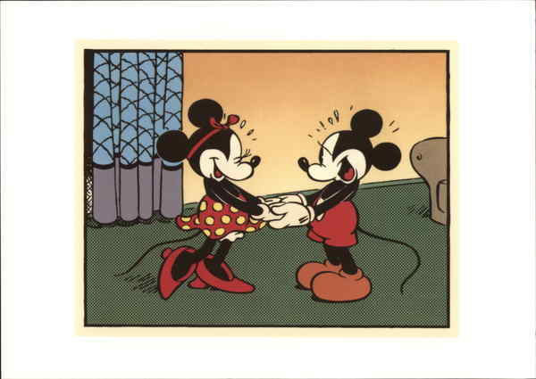 Mickey and Minnie Hold Hands Cartoons