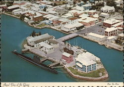 Aerial View of Town St. George Bermuda