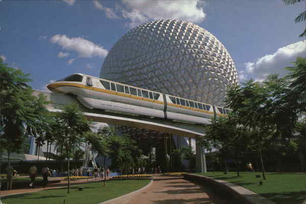 Future World - Monorail and Spaceship Earth Disney