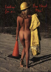 Lookin' for a Few Hard Men! Risque & Nude Postcard Postcard Postcard