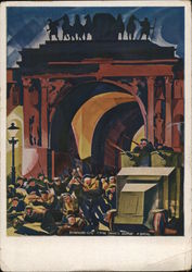 1928 Russian Revolutionary Communist postcard Propaganda Lenin Stalin 1928 Russian Revolutionary Communist postcard Propaganda Lenin Stalin