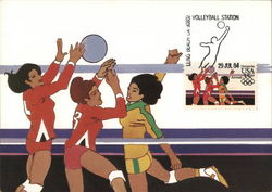 US Women's Volleyball, 1984 Olympics Postcard