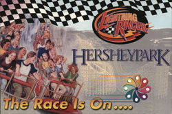 HersheyPark Lightning Racer Pennsylvania Postcard Postcard Postcard