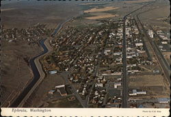 Aerial View Ephrata, WA Postcard Postcard Postcard