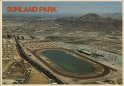 View of Town and Race Track Sunland Park New Mexico
