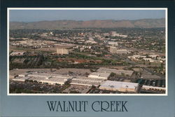 Aerial View of Town Walnut Creek California