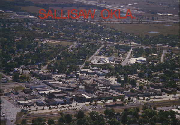 Aerial View Sallisaw Oklahoma