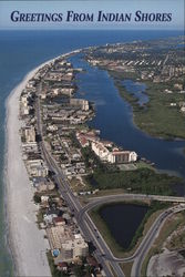 Aerial View of Town Indian Shores Florida