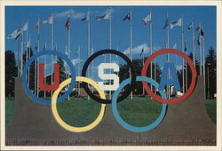 Olympic Rings Interlaced Colorado Springs, CO Postcard Postcard Postcard