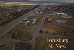 Aerial View of Lordsburg New Mexico Postcard Postcard Postcard